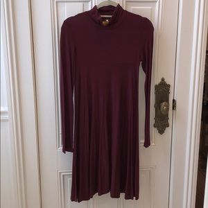 Long sleeve Mock turtleneck dress. Small
